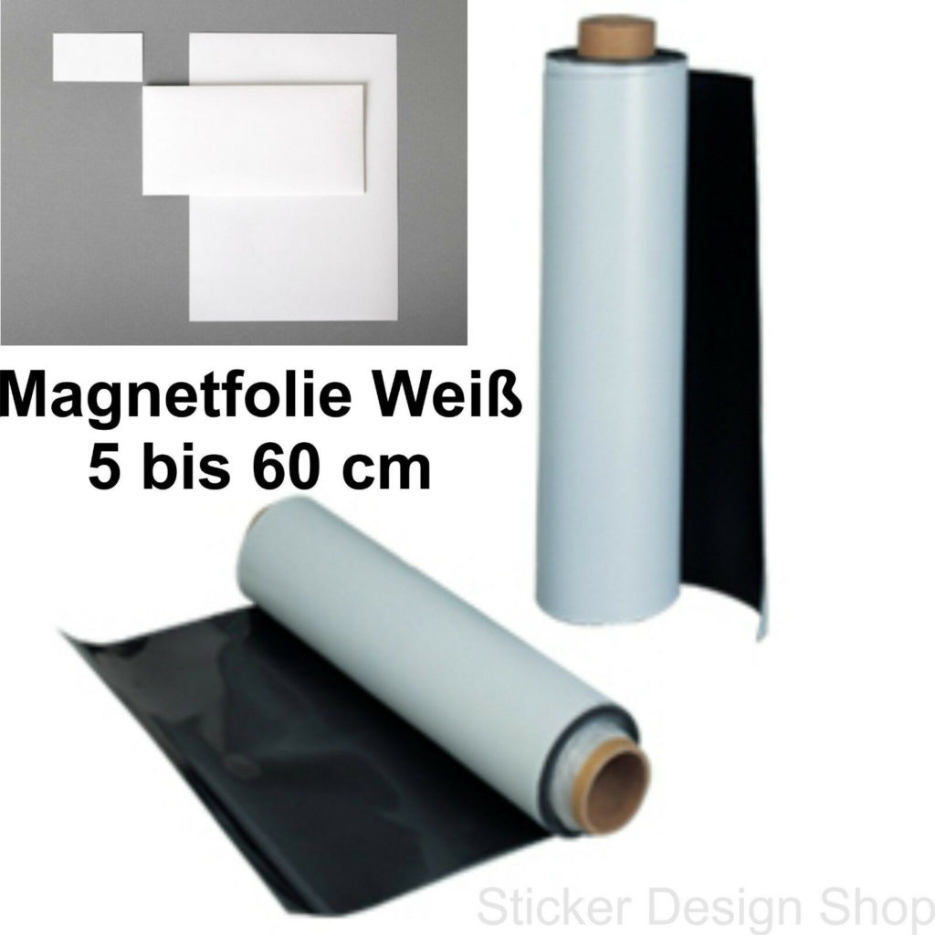 Magnetfolie (magnets4you) weiß beschichtet, Breite 615x1,6 mm, Laufmeter Magnetfolie (magnets4you) weiß beschichtet, Breite 615x1,6 mm, Laufmeter